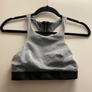 Blue Life Fit Bra Top WashedOut Blue Cutout Back S